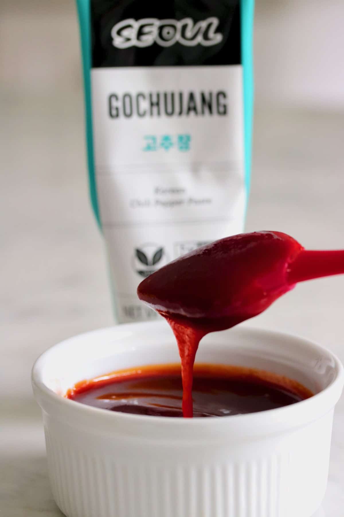 Gochujang glaze.