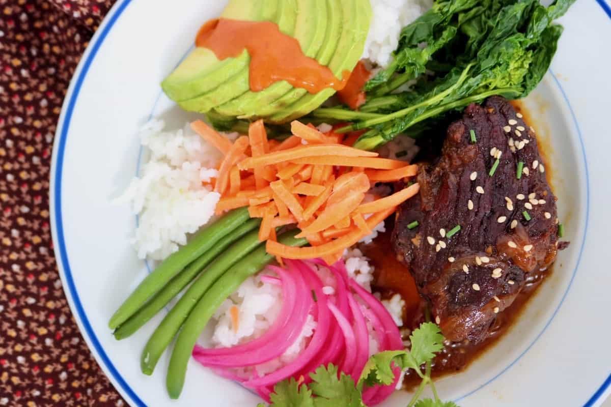 kalbi short rib bowls