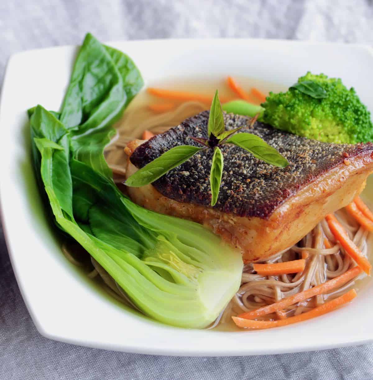fabulous fusion sablefish noodle bowl
