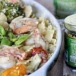 surf & turf pesto pasta