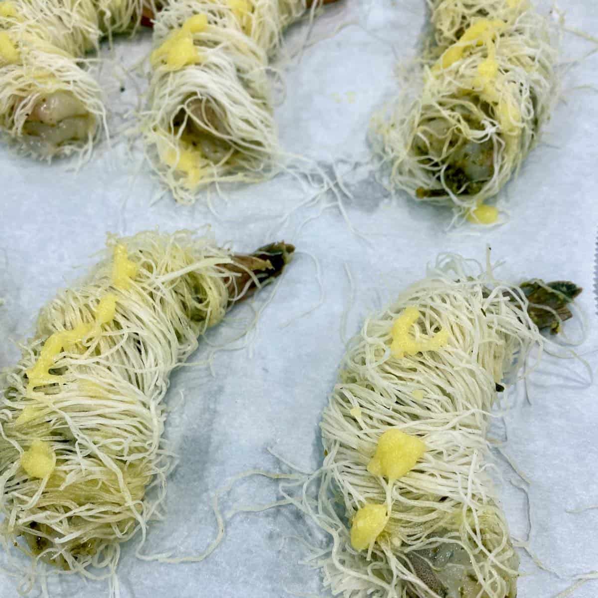 Shrimp prep.