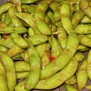 Stir fried edamame.