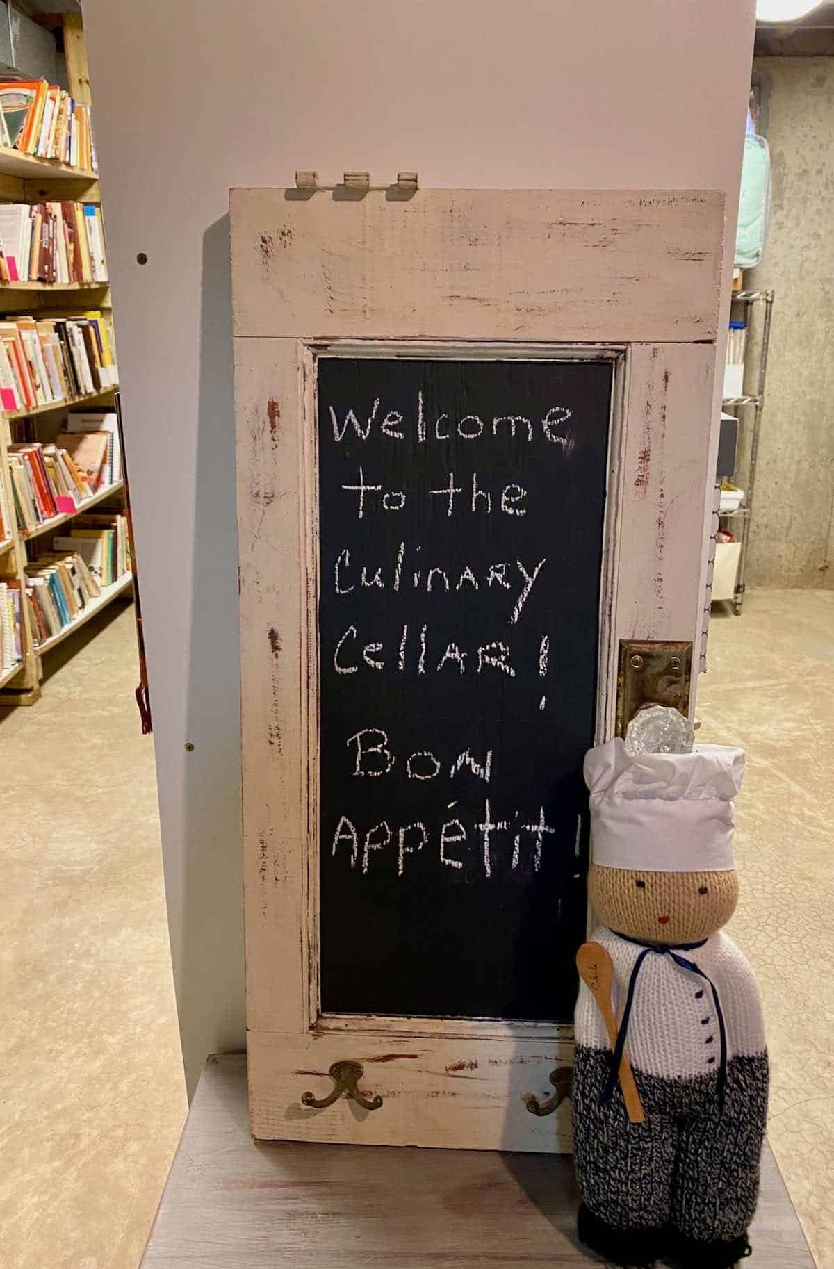 chalkboard sign welcome
