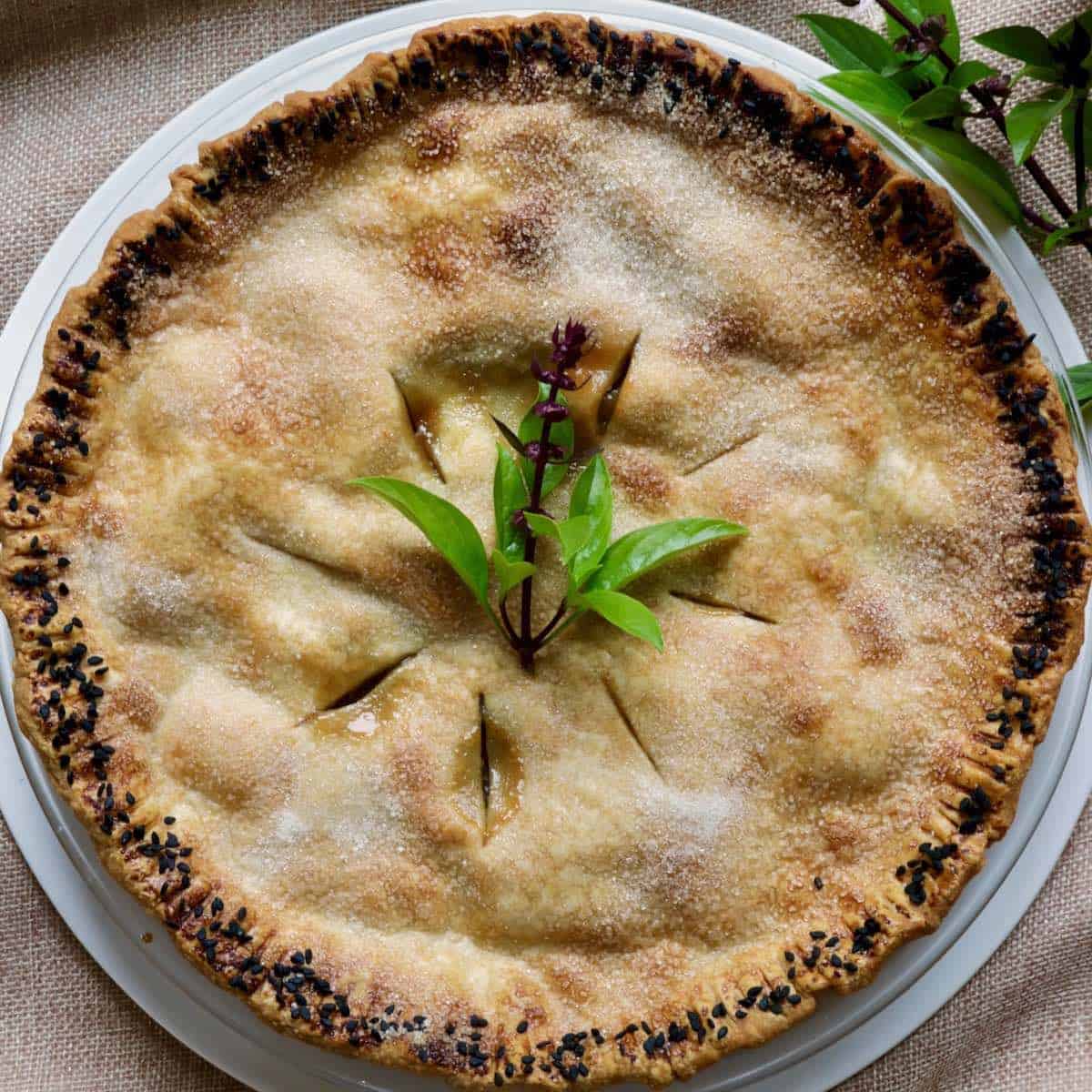 Five-spice miso caramel Apple Pie.