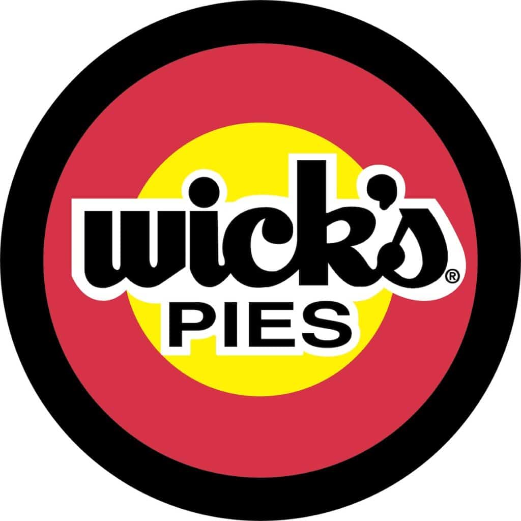 Wick's pies logo.