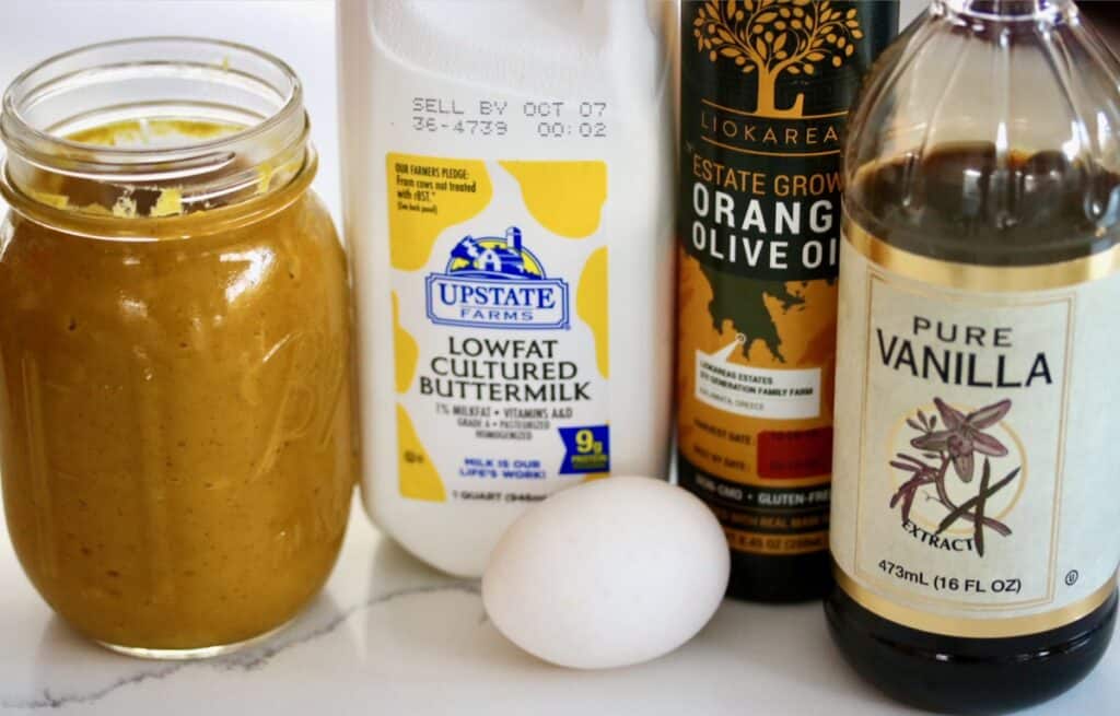 Best Pumpkin Butter Pancakes ingredients.