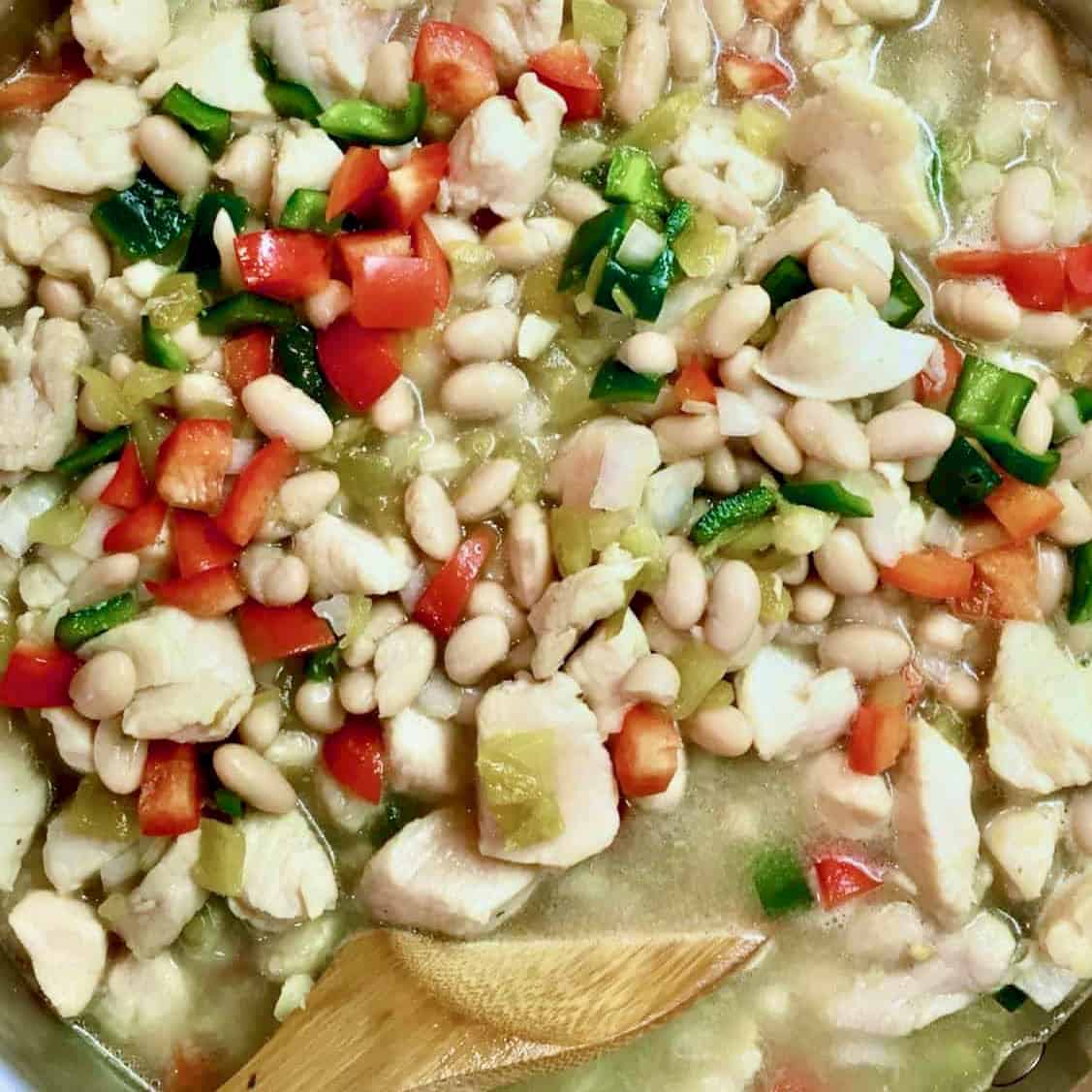 White chicken chili.