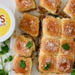 Mango pineapple pork sliders.
