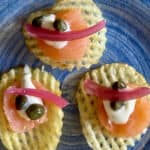 Easy smoked salmon appetizer.