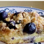 Easy blueberry crumble cannoli French toast.