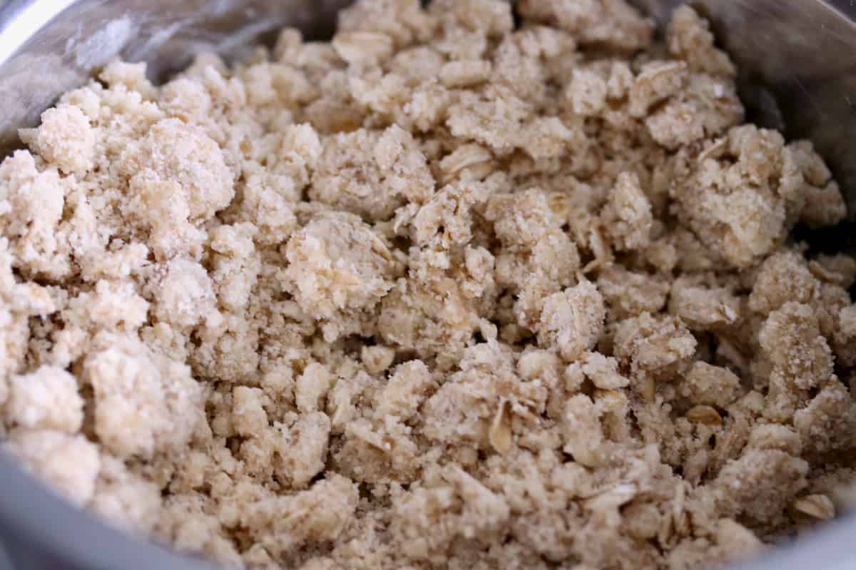 Oatmeal cookie crumble.