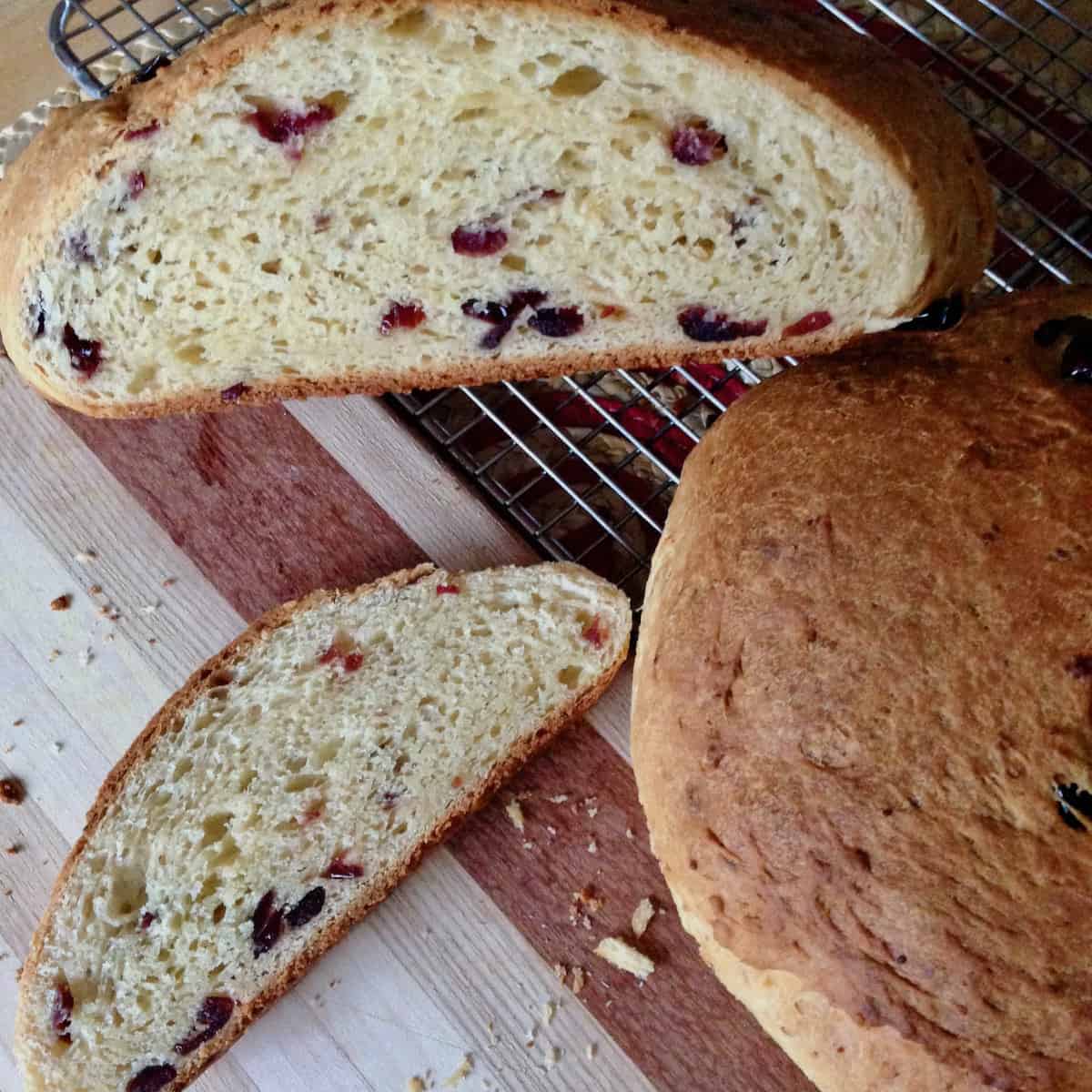 Smokehouse cranberry cheese bread.