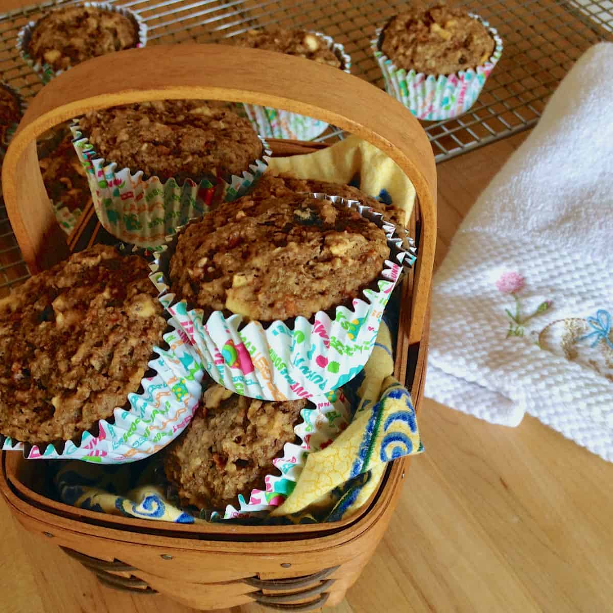 Whole grain muffins.