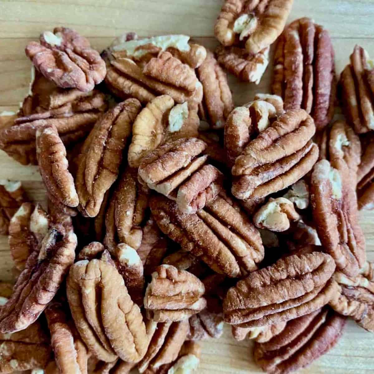 Pecans for whiskey spiced pecans.