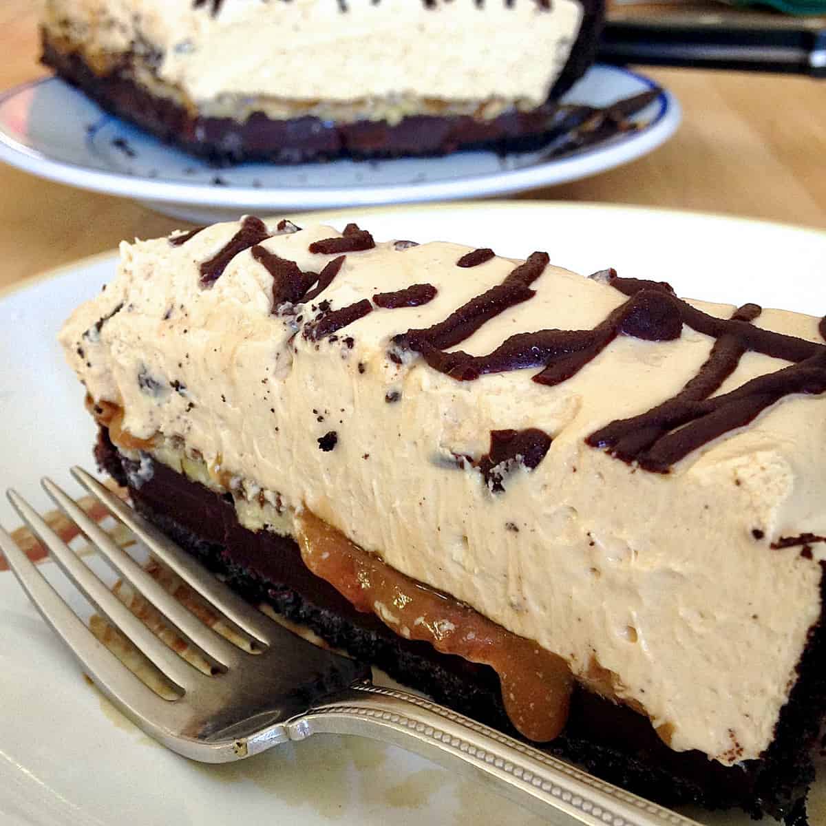 Just a sliver chocolate peanut butter torte.