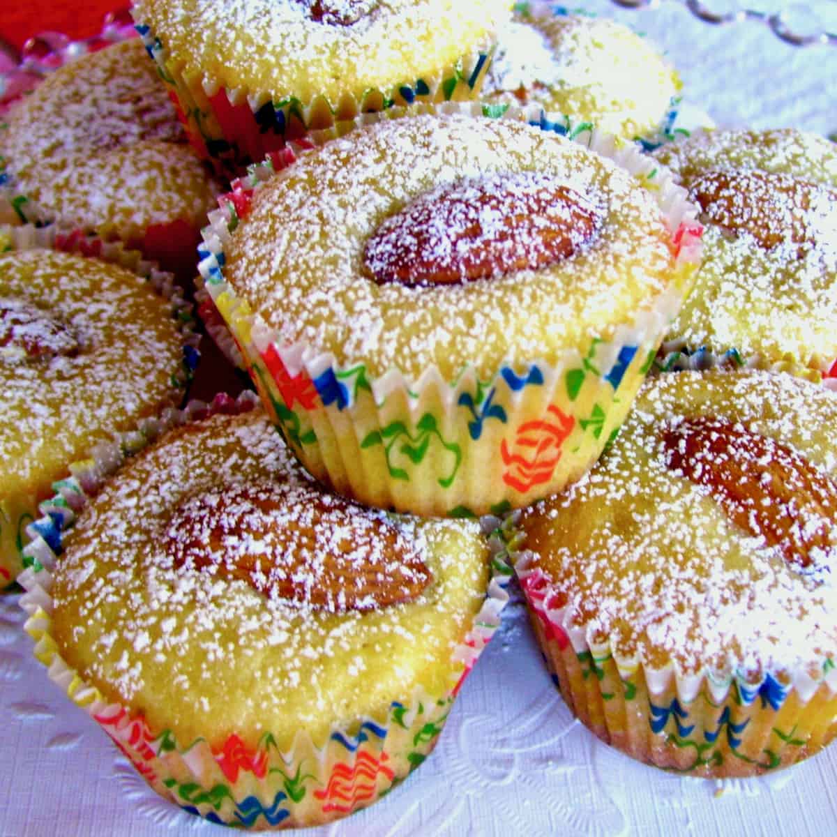 Lemon almond cookie cups.