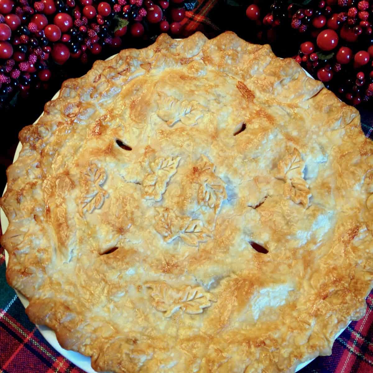 Cranberry apple pie.