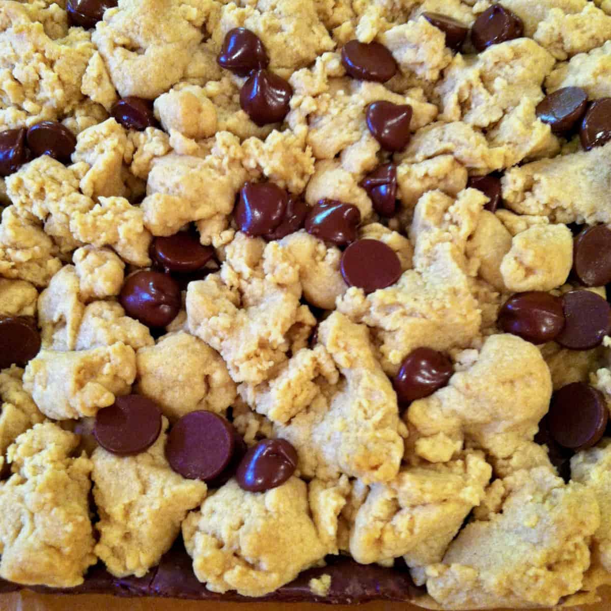 Chocolate peanut butter bars.