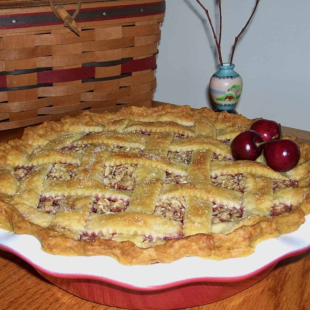 Sour cherry pie.