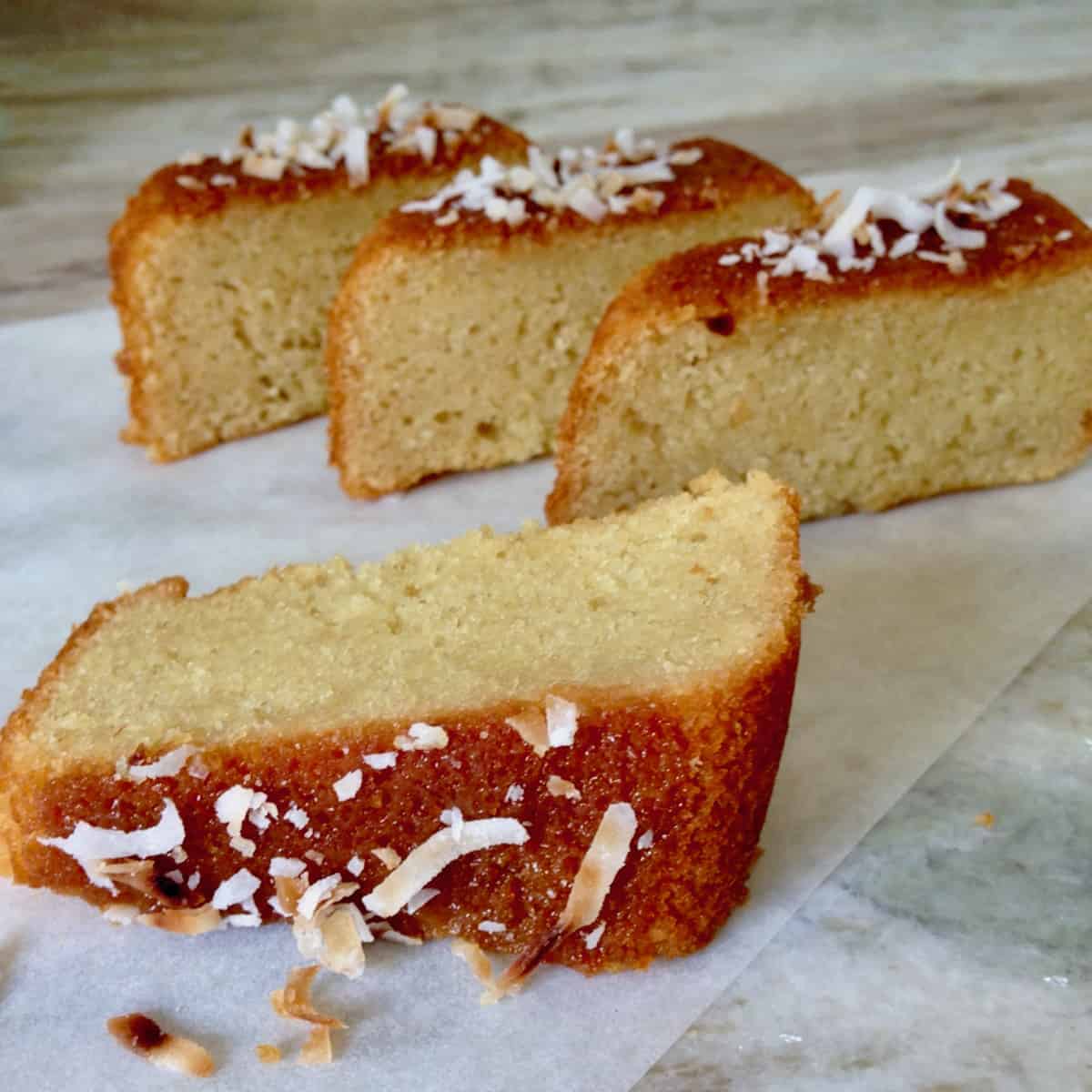 Dulce de leche coconut cake.