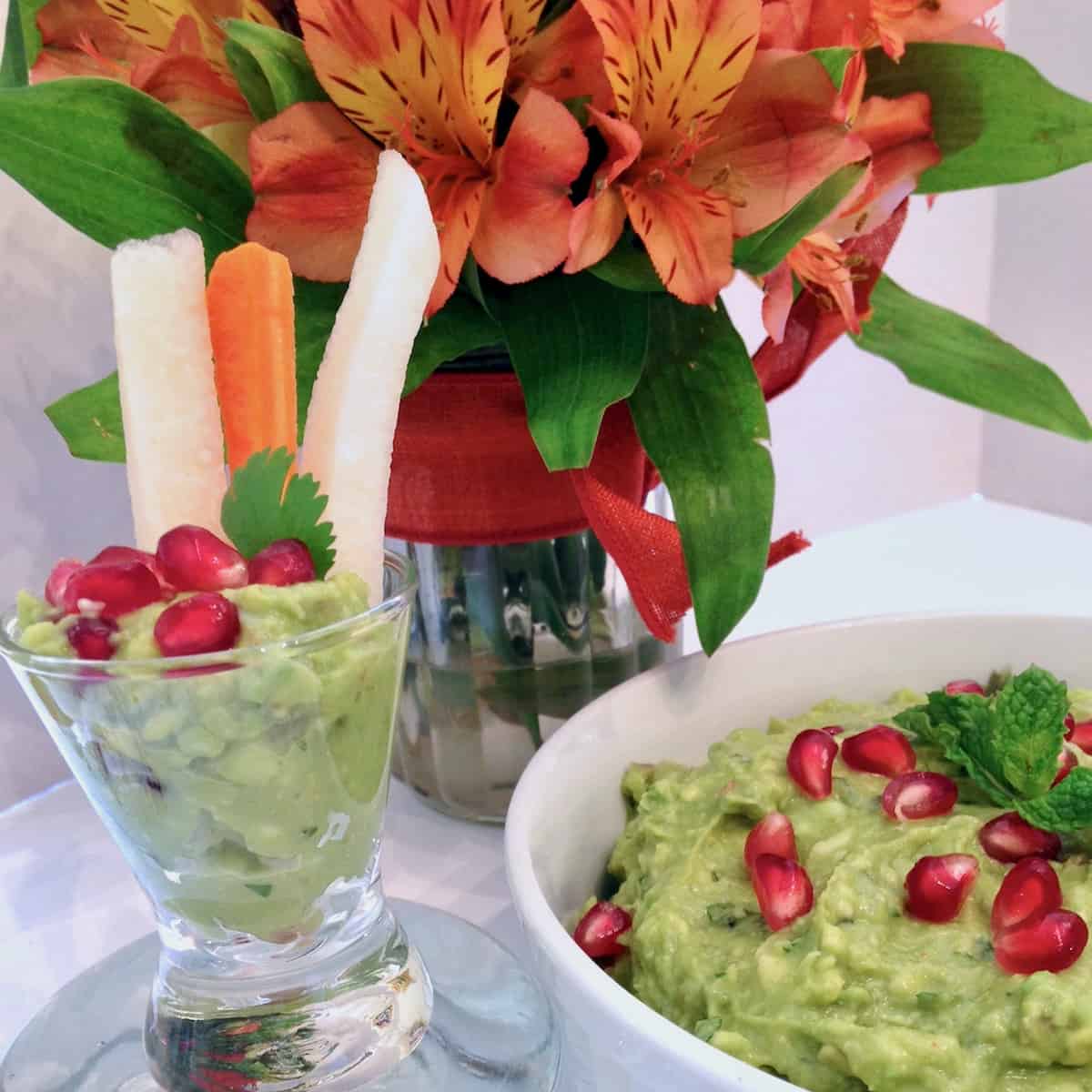 Pomegranate guacamole.