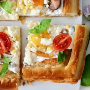 Summer tomato tart.
