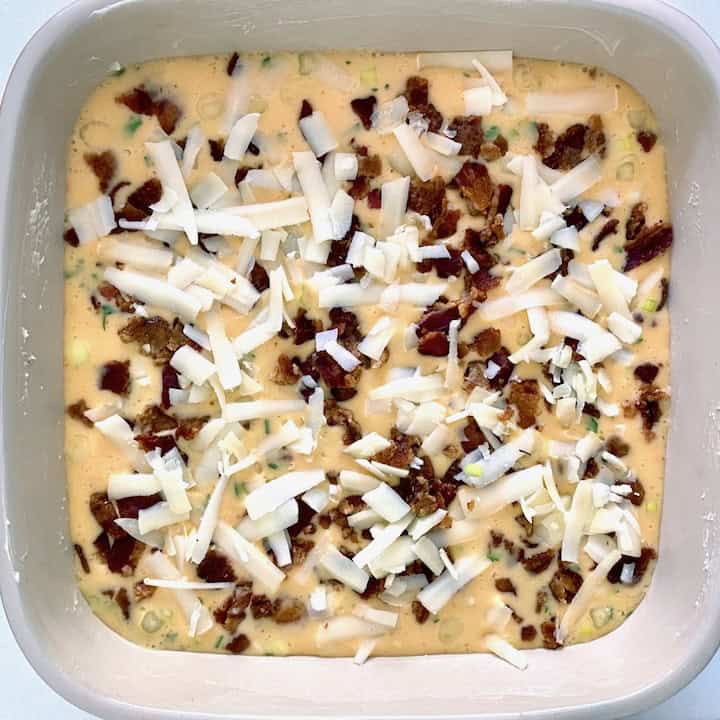 Brunch bake ready to go into the oven.