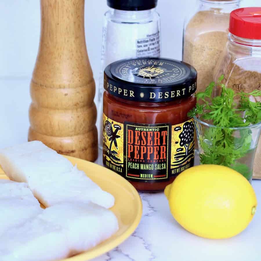 Salsa cod ingredients.