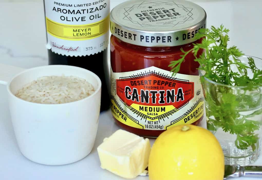 Cantina salsa rice ingredients.