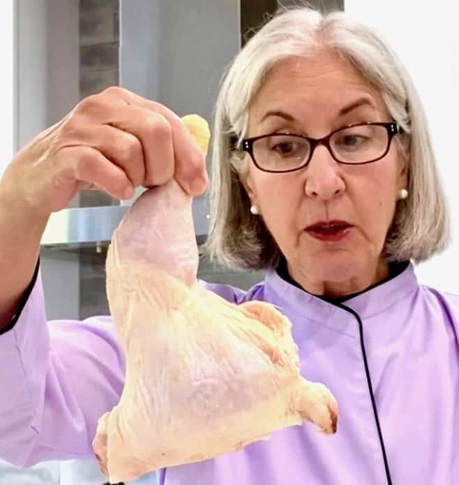 Chicken leg quarter and me.