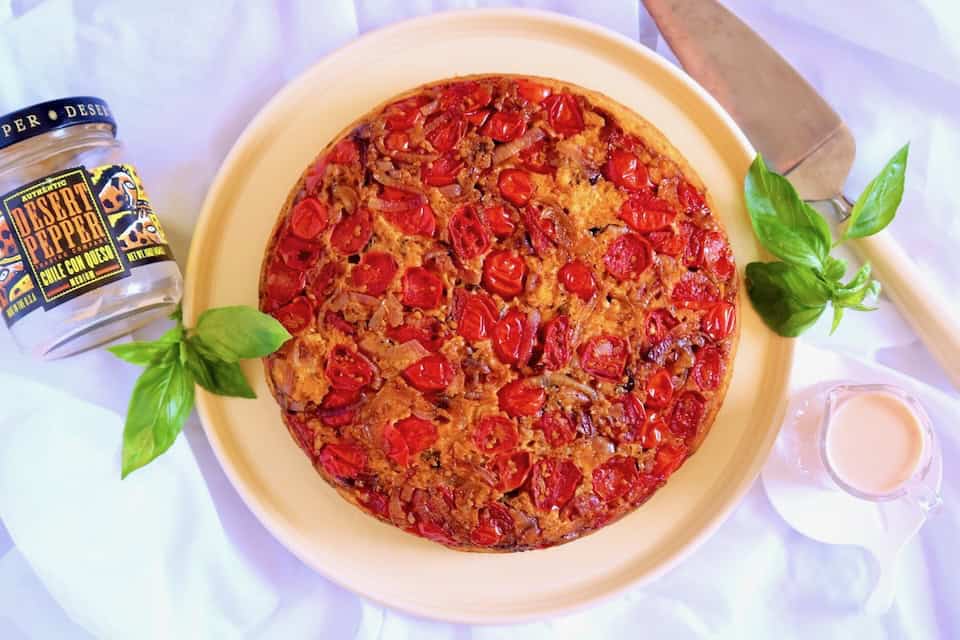 Upside down tomato pie.
