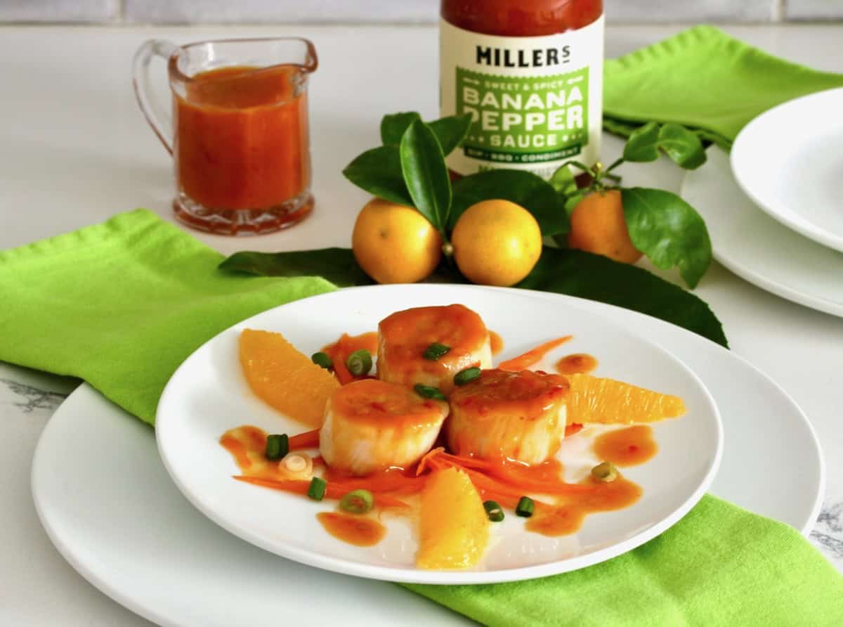 Citrus spiced scallops.