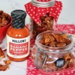 Jars of nuts for gifts.