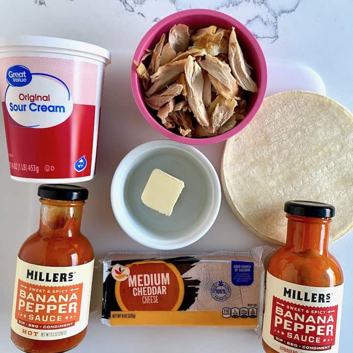 All the ingredients in the recipe.