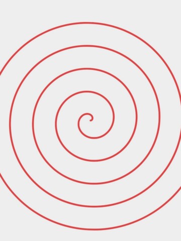 Spinning out of control spiral graphic.
