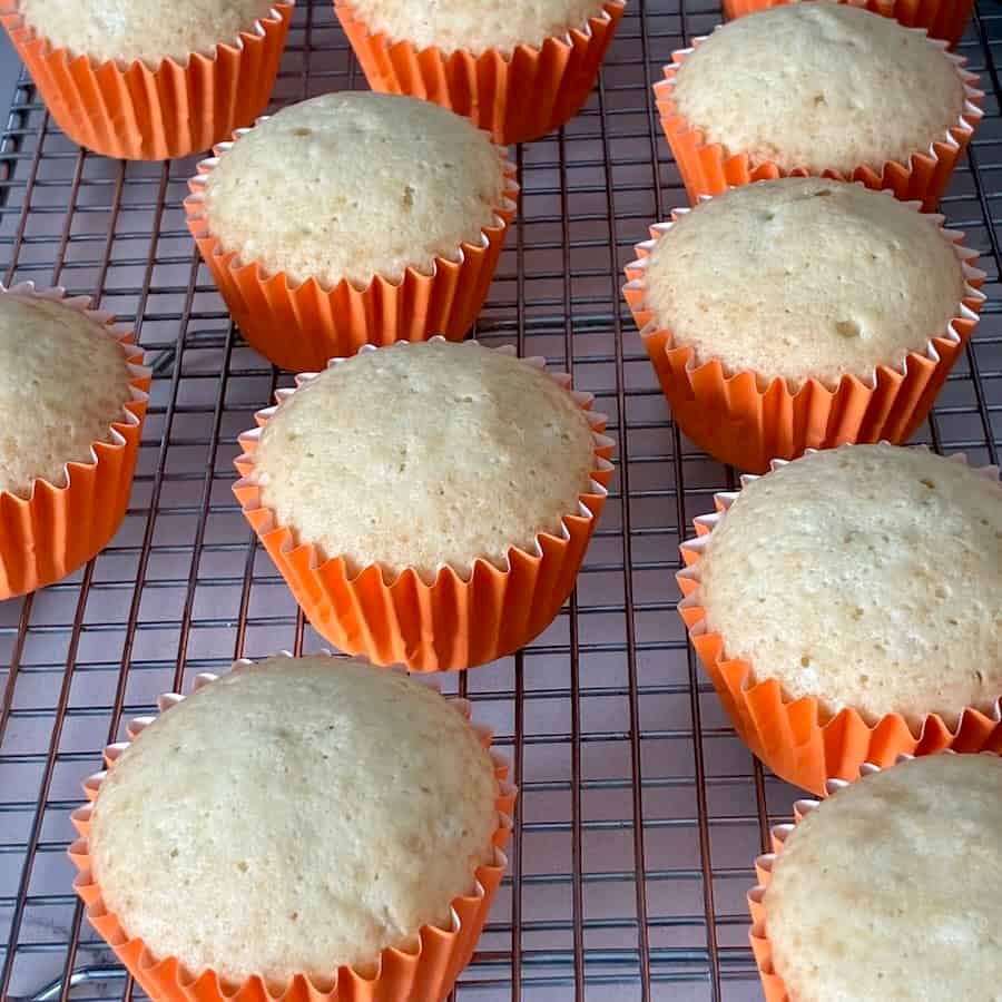 Orange cupcakes.