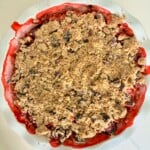 Strawberry rhubarb crumble.