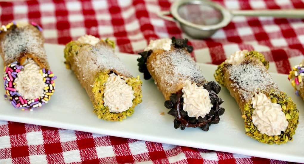 Cannoli cream pie bites.