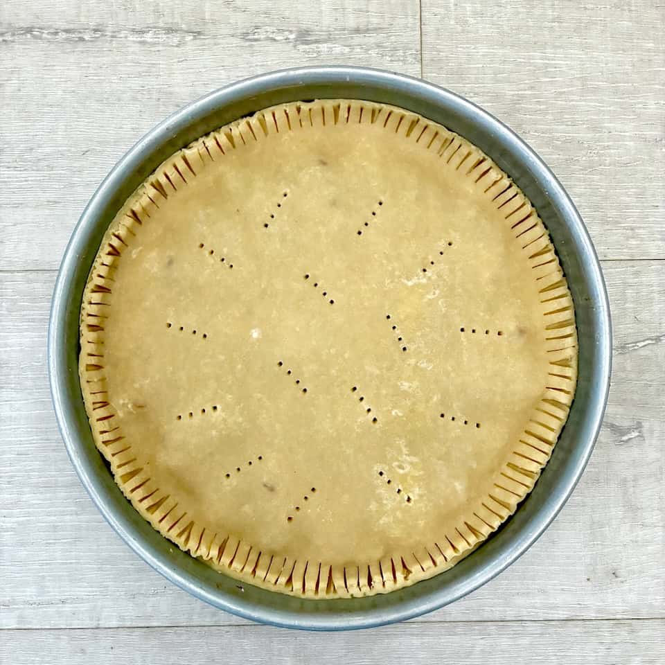Ready to bake tart.