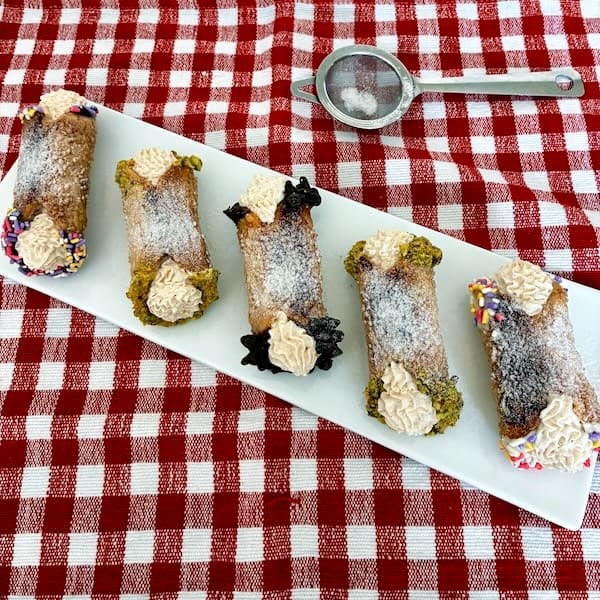 Cannoli cream pie bites.