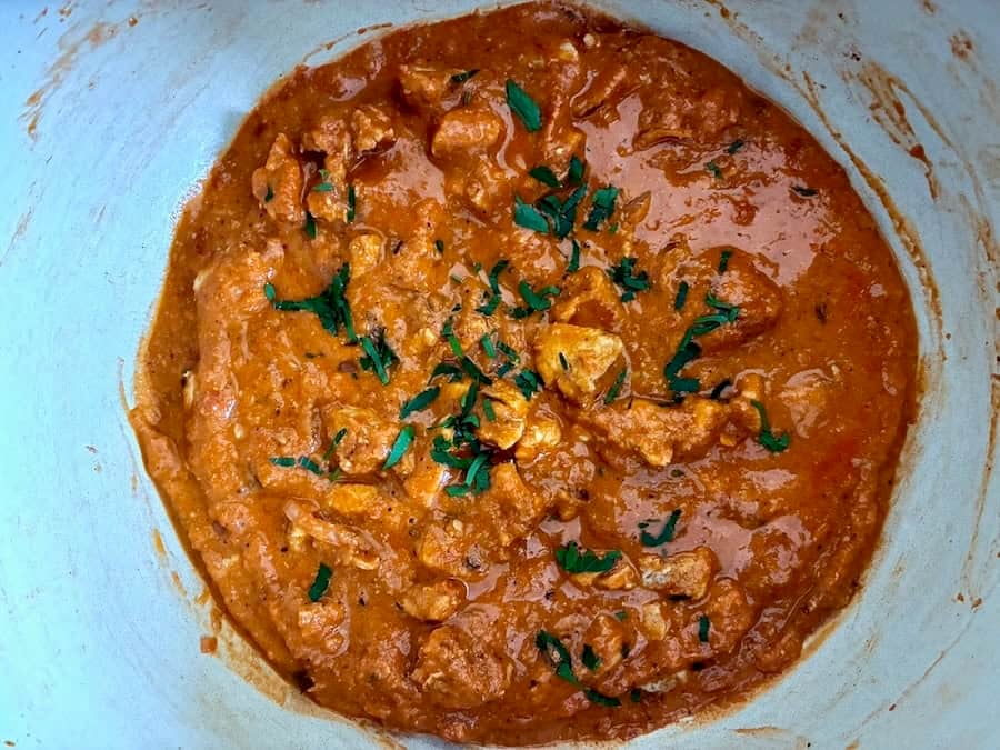 Butter chicken sauce.