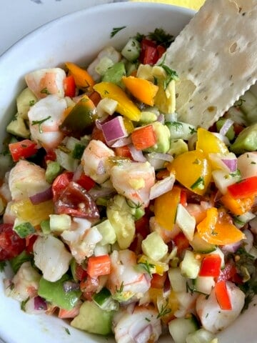 Shrimp ceviche.