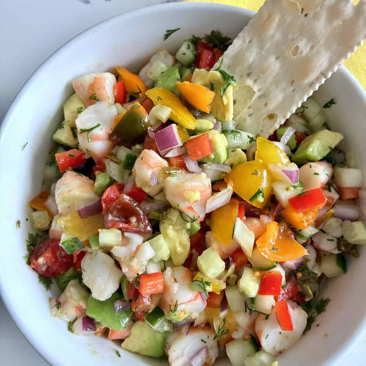 Shrimp ceviche.
